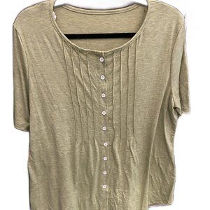 Women's Comfy Casual Pleated Blouse L/XL
